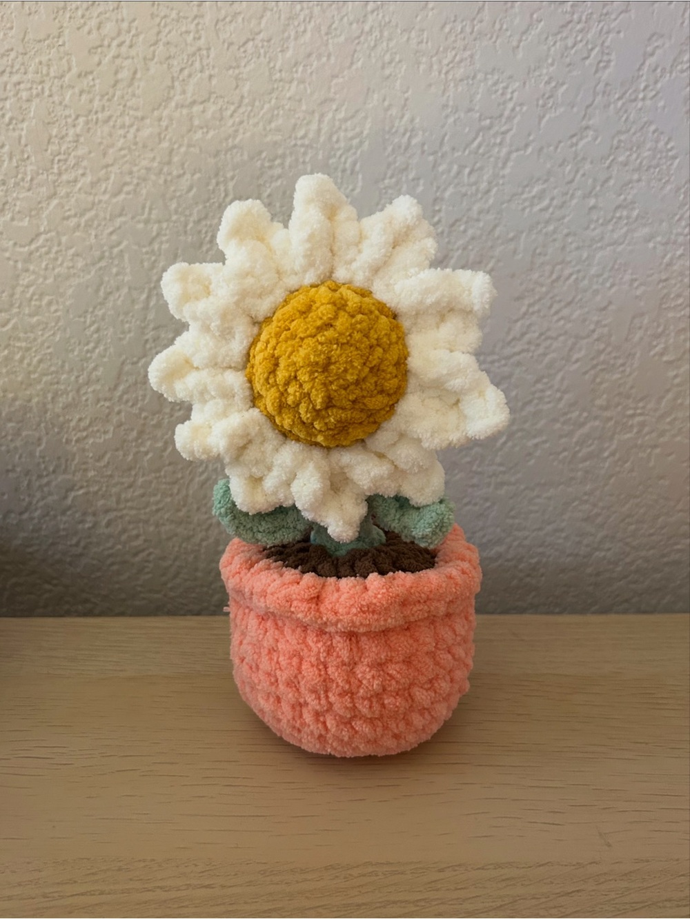 Handmade Crochet Flower in Pot